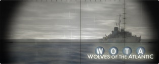 WOTA Wolves of the Atlantic - iOS - Flower corvette the Uboat hunter is closing during a storm - time to crash dive